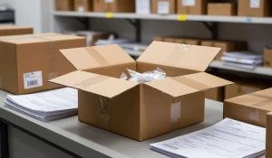 Посылка. Коробка. Упаковка. Пункт выдачи заказов. Маркетплейс. Заказ