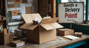 Посылка. Коробка. Упаковка. Пункт выдачи заказов. Маркетплейс. Заказ