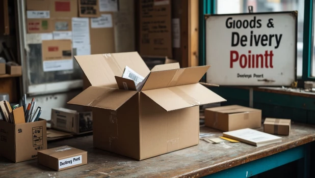 Посылка. Коробка. Упаковка. Пункт выдачи заказов. Маркетплейс. Заказ