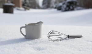 Мороженое. Приготовление. Венчик. Тарелка