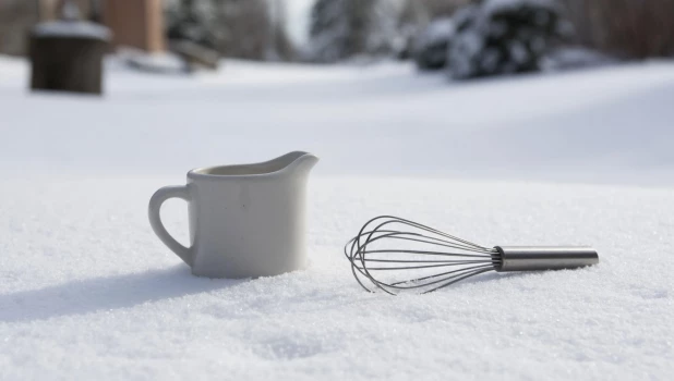 Мороженое. Приготовление. Венчик. Тарелка