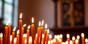 Церковь. Пост. Свечи.