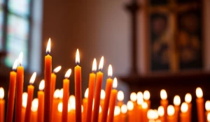 Церковь. Пост. Свечи.