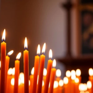 Церковь. Пост. Свечи.