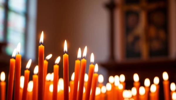 Церковь. Пост. Свечи.