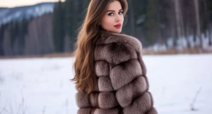 Девушка. Мода. Зима.