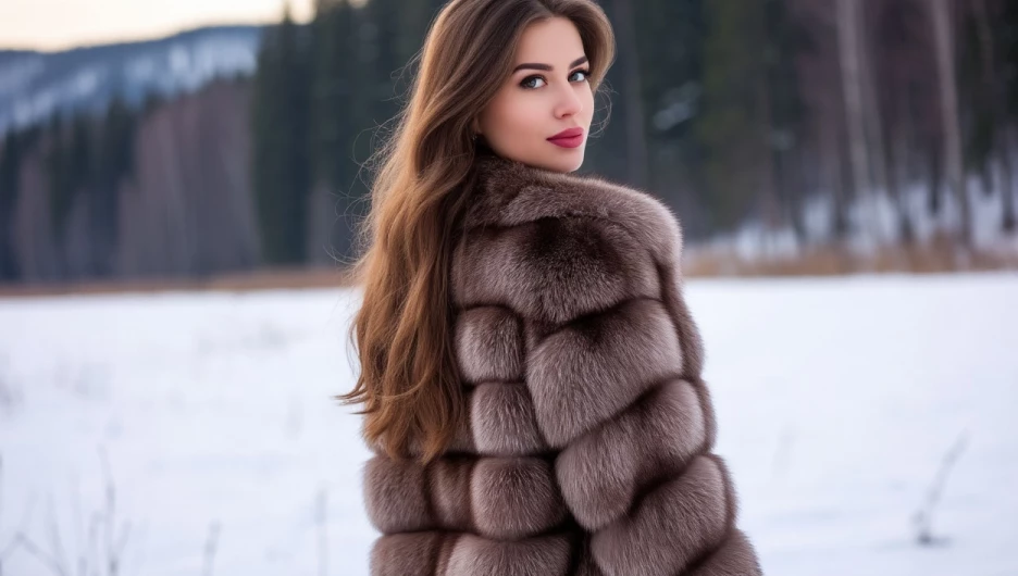 Девушка. Мода. Зима.