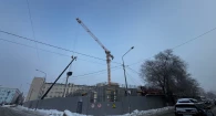 Стройка ЦУМа в Барнауле.
