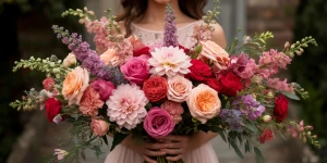 Девушка с цветами.