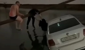 Спасение матери с ребенком в Махачкале.