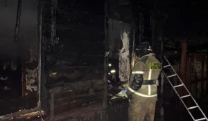 В райцентре Тюменцево произошел пожар