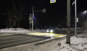 Проекционный пешеходный переход.