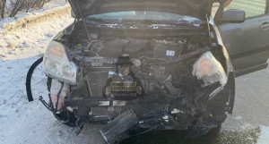 От КАМАЗа отлетело колесо.