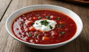 Борщ. Суп. Блюдо. Русская еда.