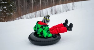 Снежная горка. Тюбинг. Плюшка.