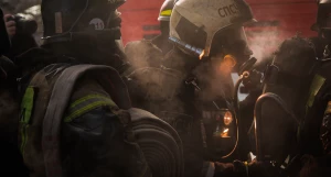 Пожар на ул. Взлетная в Барнауле.