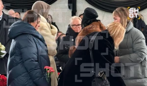 Прощание с Александром Олейниковым.