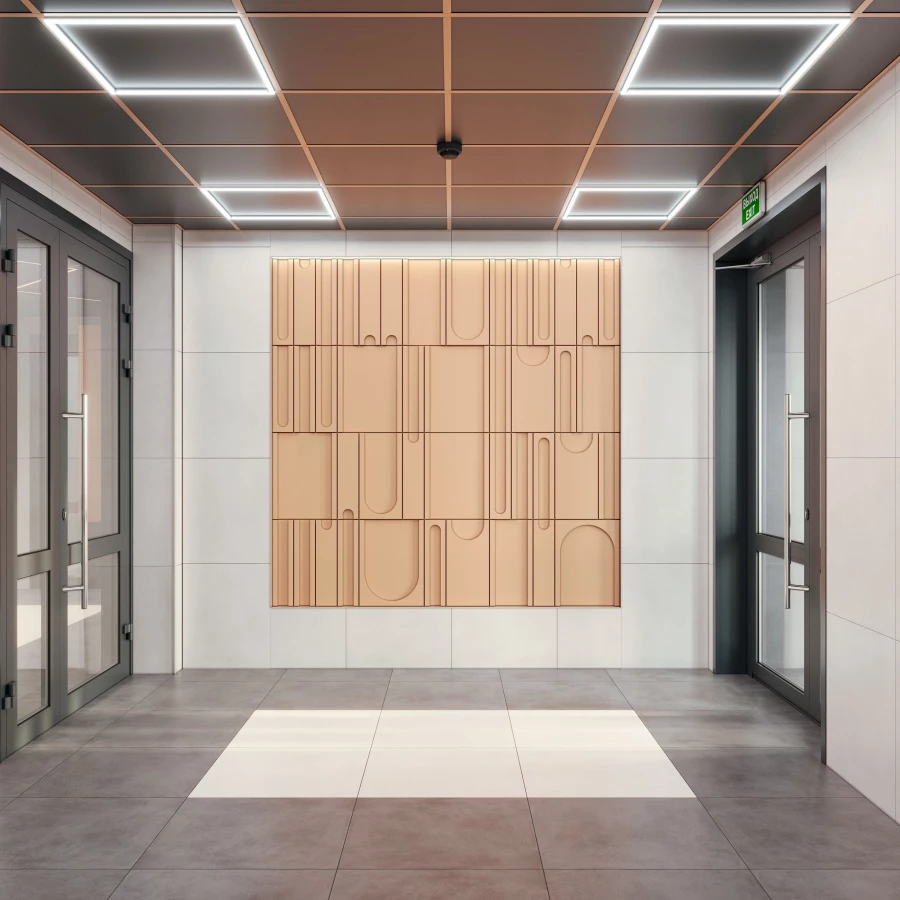 Визуализация второй очереди ЖК «СПЕКТР». Интерьер мест общего пользования.