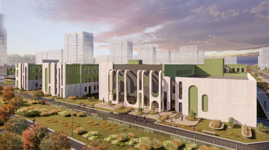 Визуализация социальных объектов в микрорайоне «Нью-Терра».