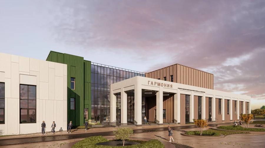 Визуализация социальных объектов в микрорайоне «Нью-Терра».