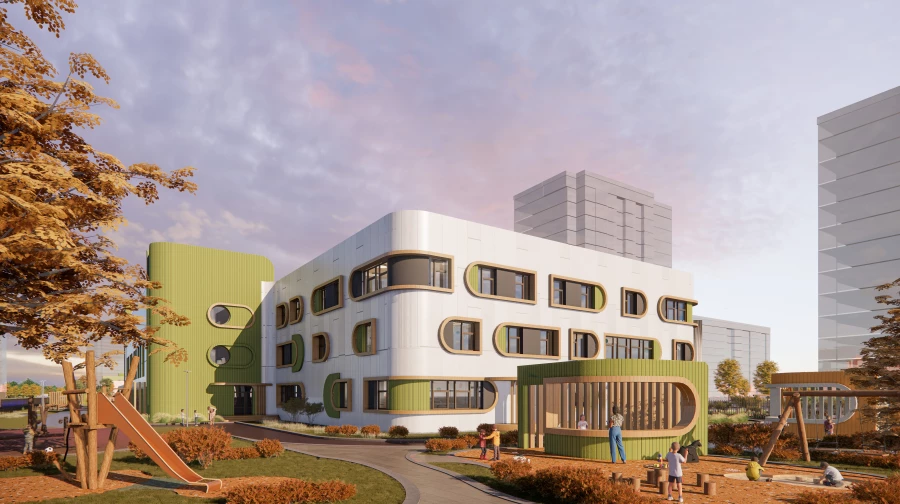 Визуализация социальных объектов в микрорайоне «Нью-Терра».