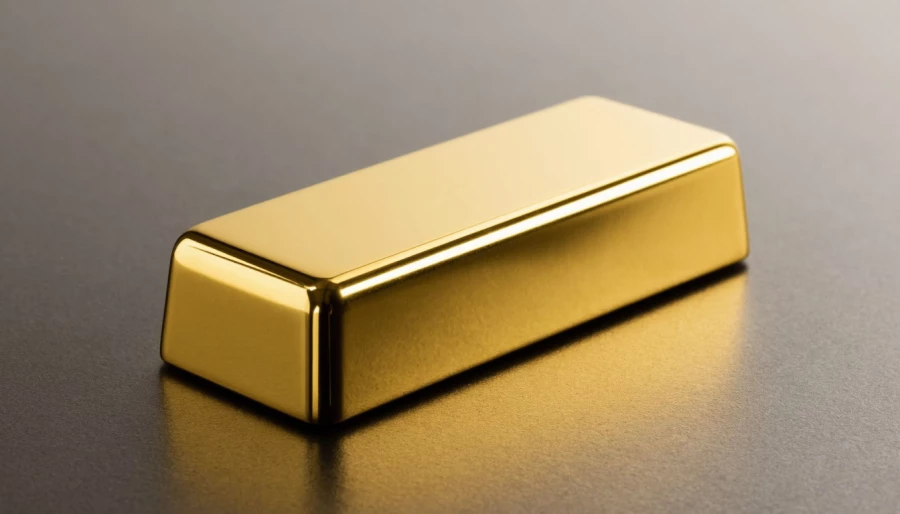 Золото. Золотой слиток.