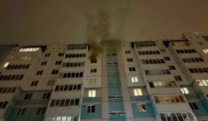 В Барнауле из-за пожара чуть не сгорела вся многоэтажка.