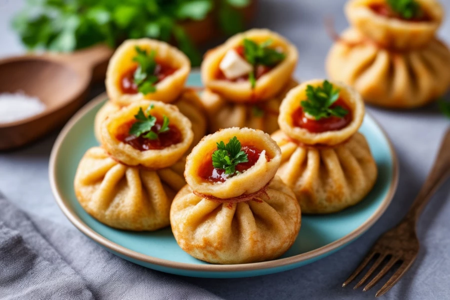 Блинные мешочки.