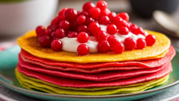 Цветные блины. 