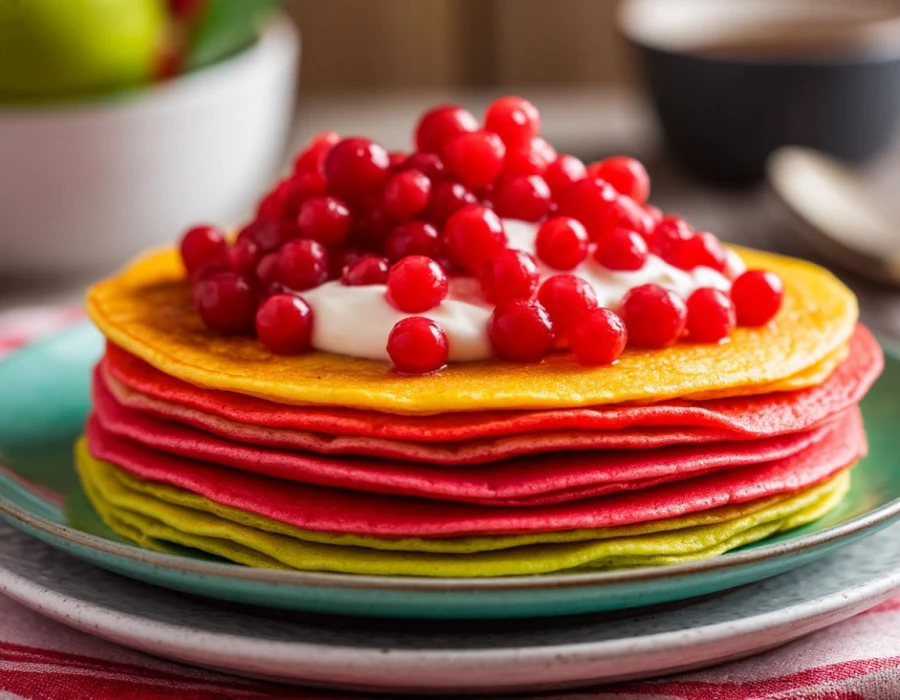 Цветные блины. 