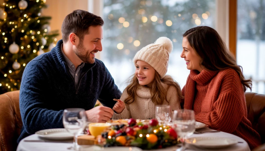 Семья. Семейный ужин.