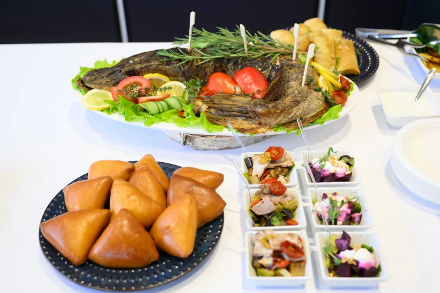 Фуршет в Автоцентре АНТ по случаю представления нового Changan CS75 Plus.