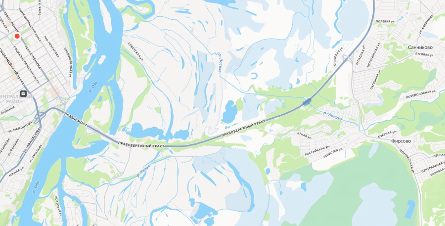 Мост через реку Лосиха. 