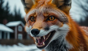 Лиса, бешенство, дикая лиса