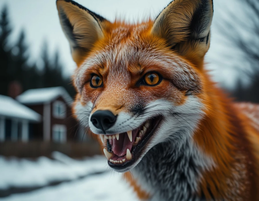 Лиса, бешенство, дикая лиса