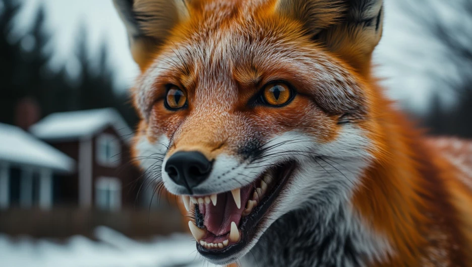 Лиса, бешенство, дикая лиса