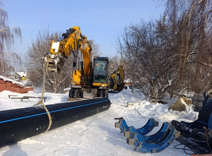 Промежуточный этап модернизации канализационного коллектора № 15.