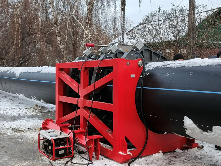 Промежуточный этап модернизации канализационного коллектора № 15.