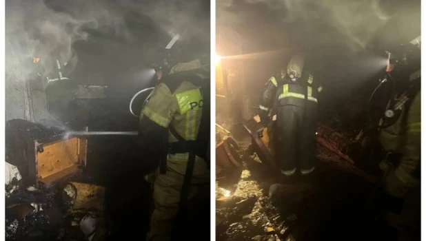 В Бийске произошел пожар в пятиэтажном жилом доме