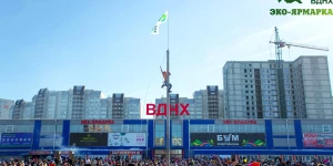 Празднование масленицы на Эко Ярмарке.