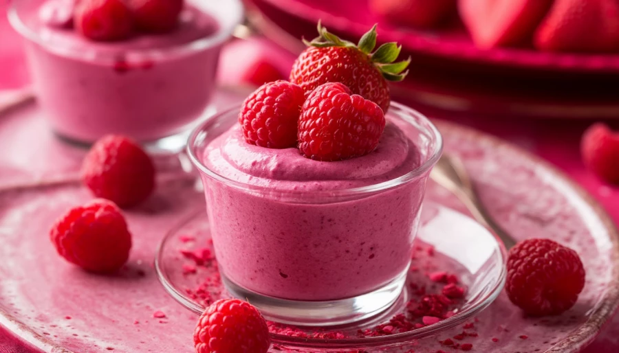 Ягодный мусс. Сладости.