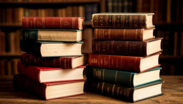 Книги. Стопка книг.