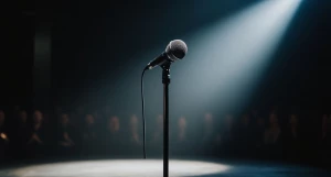 Микрофон. Выступление. Стендап. 