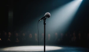 Микрофон. Выступление. Стендап. 