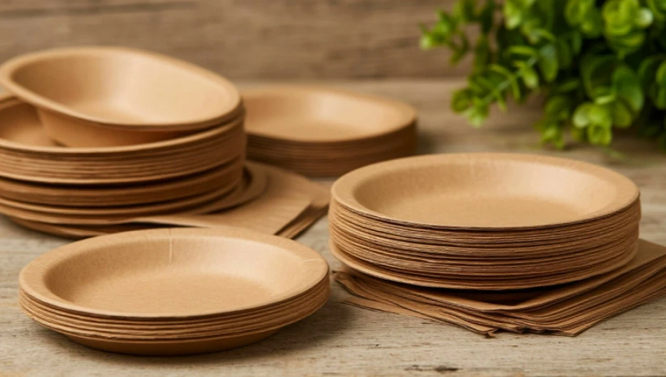 Посуда. Одноразовая посуда. Экопосуда