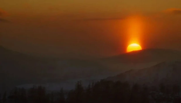 Закат на Алтае.