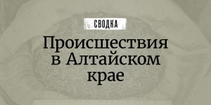 Сводка происшествий. 