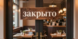 Табличка "Закрыто". Закрытие