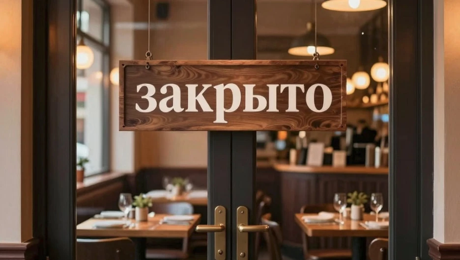 Табличка "Закрыто". Закрытие