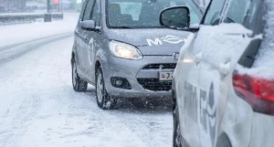 Автомобили, зима, каршеринг